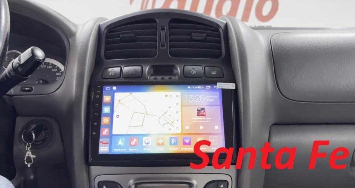 Андроид магнитола на Santa Fe classic